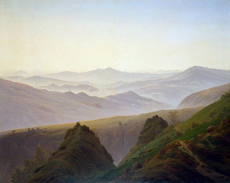 Caspar David Friedrich Morning in the Mountains Germany oil painting art